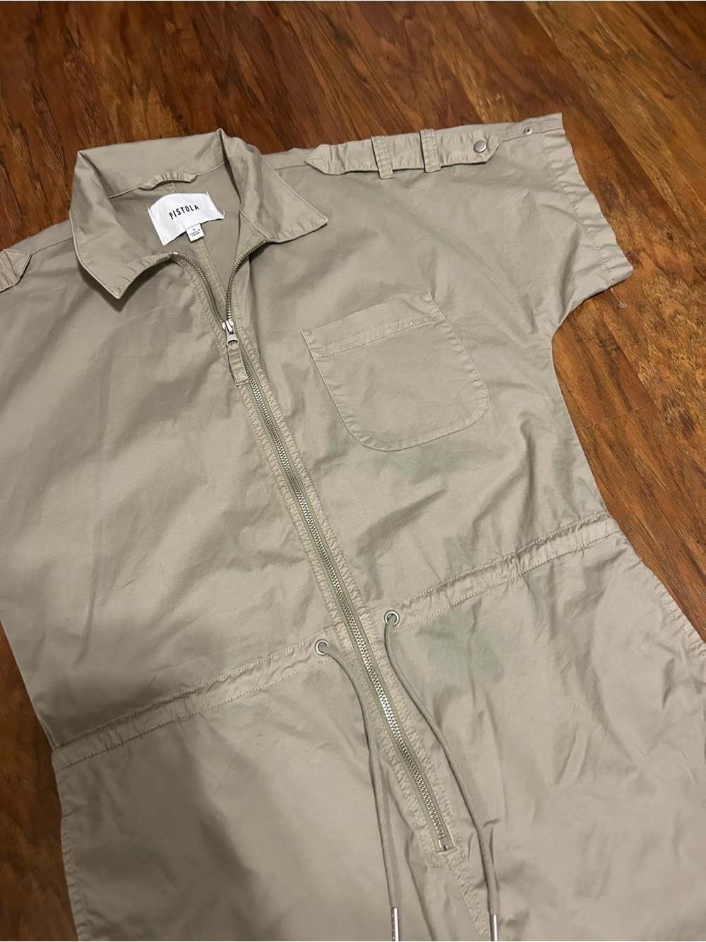 PISTOLA Romper Size Small Olive Green Beige Festival Summer - Picture 3 of 9